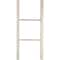 Ekena Millwork 15"W x 36"H x 3 1/2"D Vintage Farmhouse 2 Rung Ladder, Barnwood Decor Collection, Chalk Dust White DECR015X036X04LDRWH - alternate 4